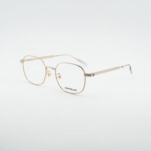 Montblanc MB0238OK 001 Eyeglasses Gold 52mm Square Frame